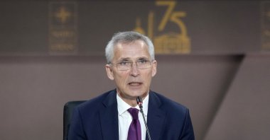 NATO Secretary-General Jens Stoltenberg makes opening remarks during Working Session II of the North Atlantic Treaty Organization (NATO) Summit at the Walter E. Washington Convention Center in Washington, D.C., July 11, 2024. (EPA Photo)
