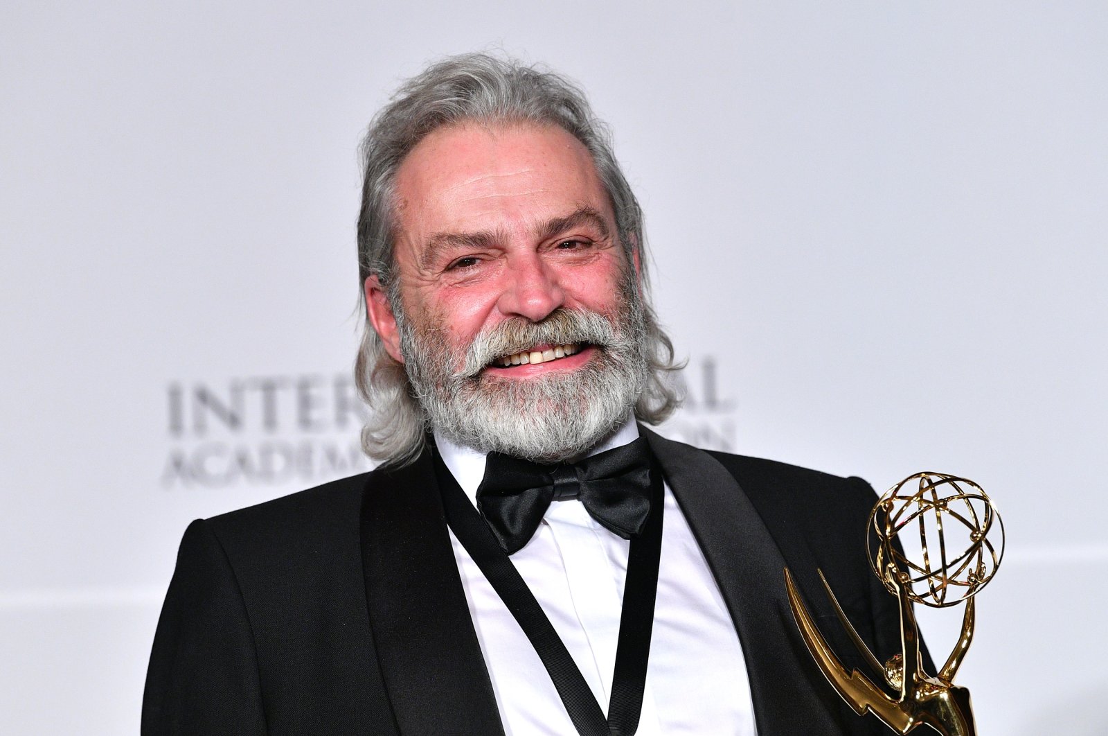 Haluk Bilginer winner of Best Performance by an Actor at the 2019 International Emmy Awards Gala, New York City, U.S., Nov. 25, 2019. (Getty Images)