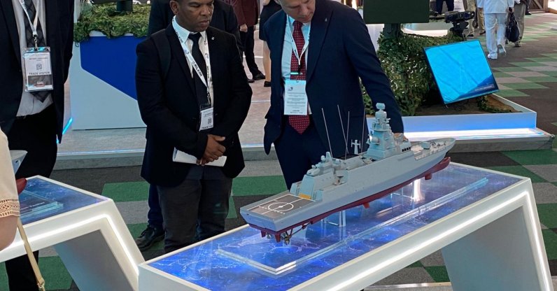 Visitors inspect the STM booth at a fair in an undisclosed location, Sept. 21, 2024. (AA Photo)