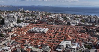 An aerial view of Grand Bazaar, Istanbul, Türkiye, Sept. 19, 2024. (AA Photo)