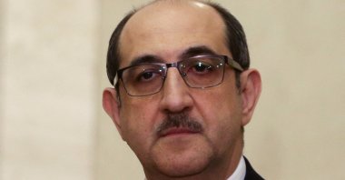 Syrian politician Bassam Sabbagh attends an event in the capital Damascus, Feb. 11, 2024. (AFP Photo)