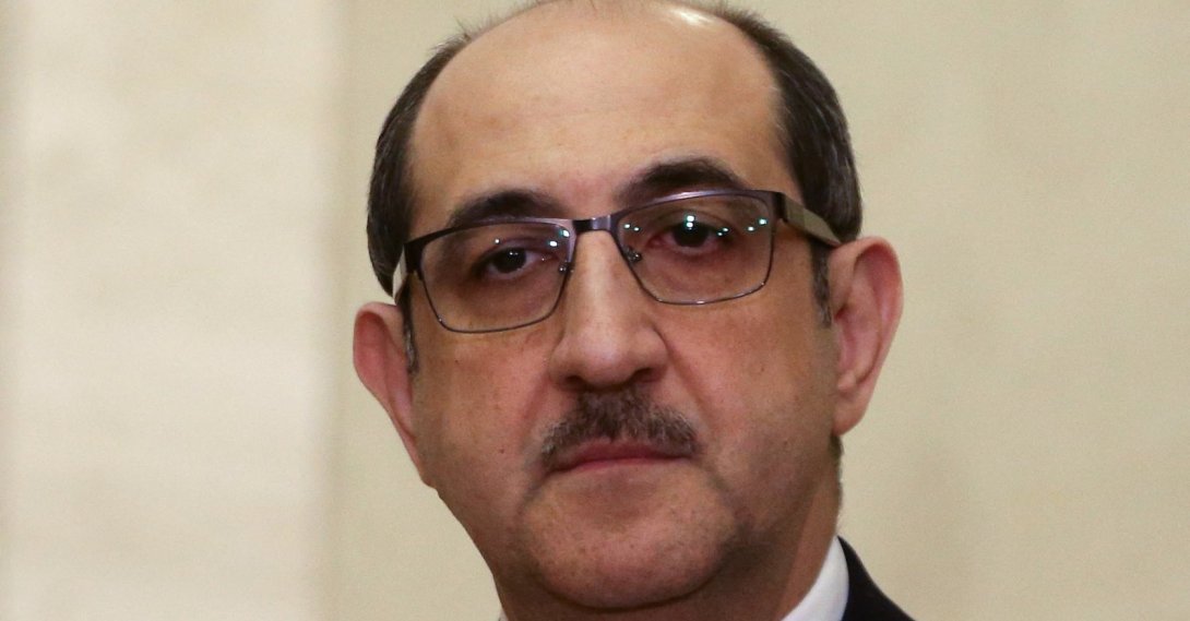 Syrian politician Bassam Sabbagh attends an event in the capital Damascus, Feb. 11, 2024. (AFP Photo)