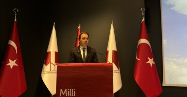 Professor Talha Köse makes a speech at the inauguration of the program, Ankara, Türkiye, Sept. 23, 2024. (Courtesy of National Intelligence Academy)