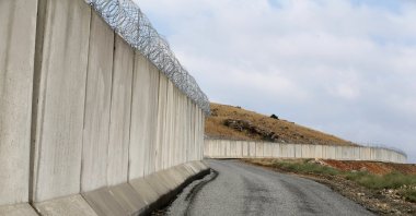 A view of the wall built on the Turkish-Iranian border, Van, eastern Türkiye, Sept. 24, 2024. (AA Photo)