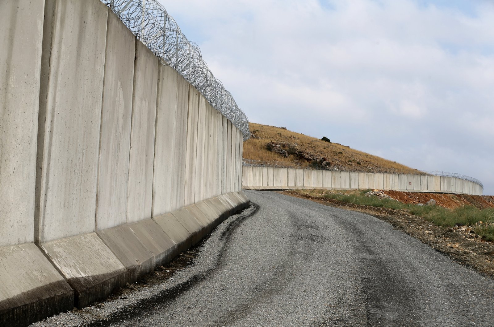 A view of the wall built on the Turkish-Iranian border, Van, eastern Türkiye, Sept. 24, 2024. (AA Photo)