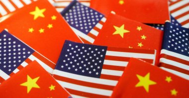 The U.S. and Chinese flags are seen in this illustration picture taken Aug. 2, 2022. (Reuters Photo)
