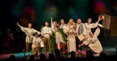 A scene from the Croatian opera &quot;Regoc,&quot; performed at the Taksim Atatürk Cultural Center, Istanbul, Türkiye, Sept. 21, 2024. (Courtesy of Consulate General of the Republic of Croatia)