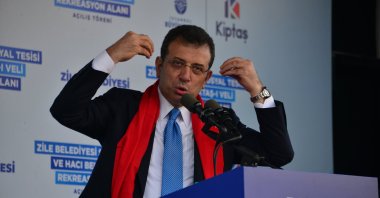 Istanbul Mayor Ekrem Imamoğlu speaks at an event in Tokat, north-central Türkiye, Sept. 20, 2024. (DHA Photo)