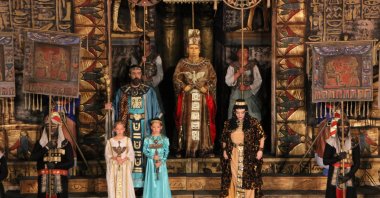 The 31st International Aspendos Opera and Ballet Festival concluded with a performance of the acclaimed opera "Tosca." (AA Photo)