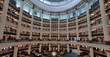 The interior view of The Nation’s Library, Ankara, Türkiye, Sept. 15, 2024. (Photo by Ilker Topdemir)