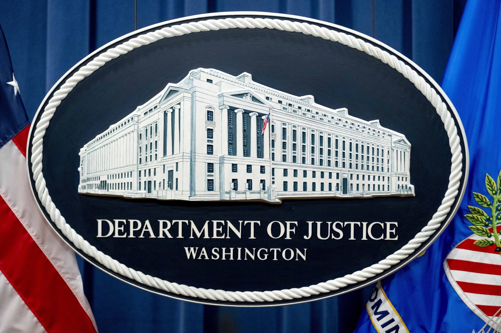 The U.S. Justice Department in Washington, Nov. 18, 2022. (AP File Photo)