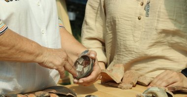 Artifacts revealed during excavations related to the Thracian era, Tekirdağ, Türkiye, Sept. 29, 2024. (AA Photo)