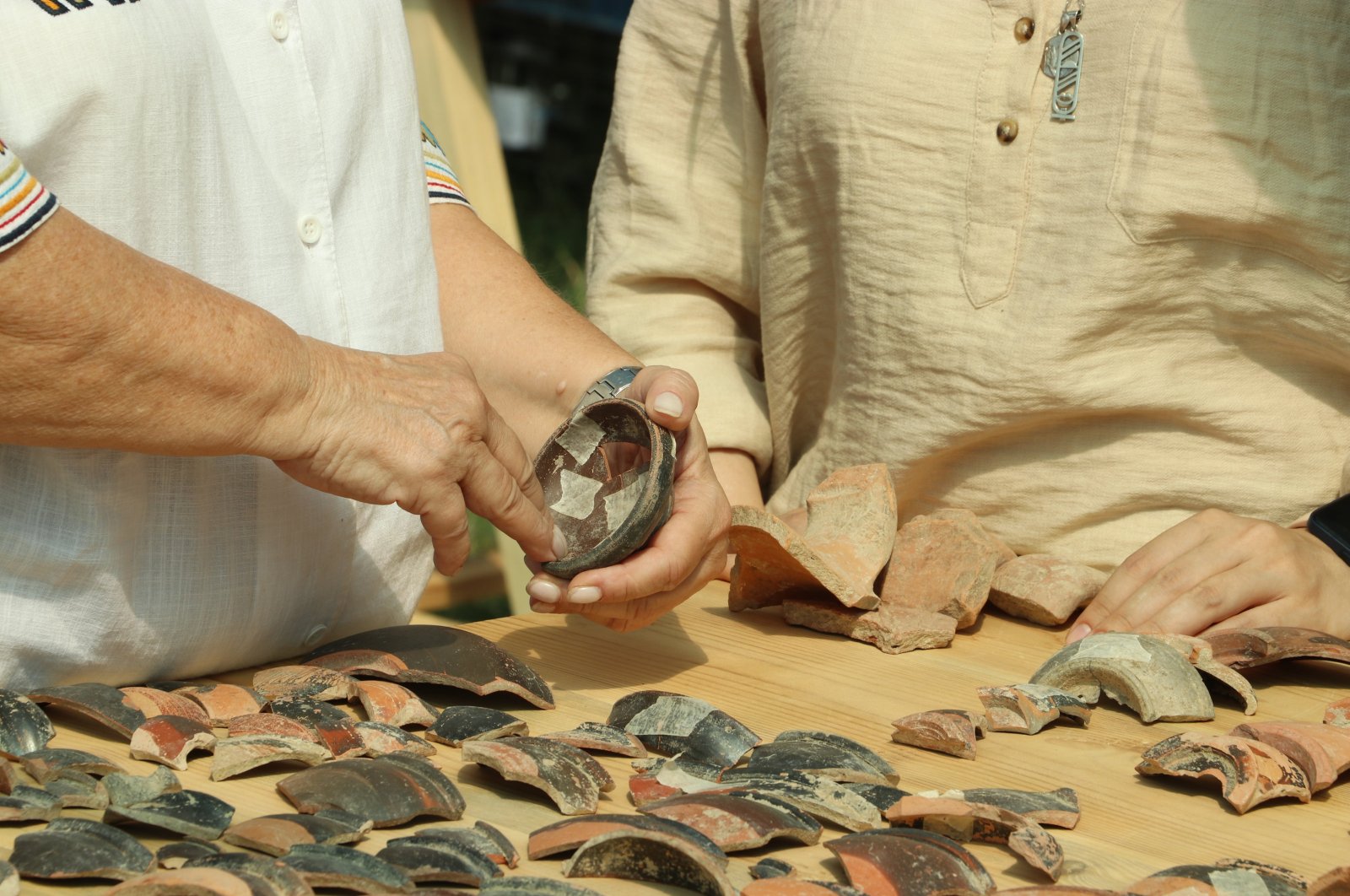 Artifacts revealed during excavations related to the Thracian era, Tekirdağ, Türkiye, Sept. 29, 2024. (AA Photo)