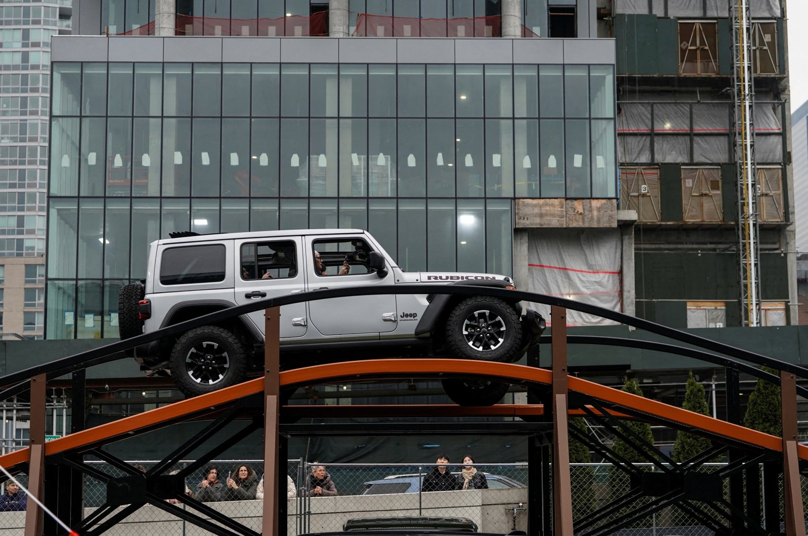 A Jeep Wrangler Rubicon is seen during a driving experience at the New York International Auto Show Press Preview, in Manhattan, New York City, U.S., March 27, 2024. (Reuters File Photo)