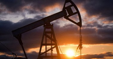 A view shows an oil pump jack outside Almetyevsk in the Republic of Tatarstan, Russia, June 4, 2023. (Reuters Photo)