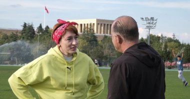 Tuğba Danışmaz eyes a gold medal at the Los Angeles 2028 Olympics. (DHA Photo)