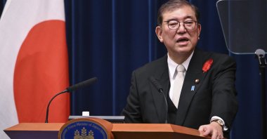 Japan&#039;s newly elected Prime Minister Shigeru Ishiba speaks at a press conference in Tokyo, Japan, Oct. 1, 2024. (AP Photo)