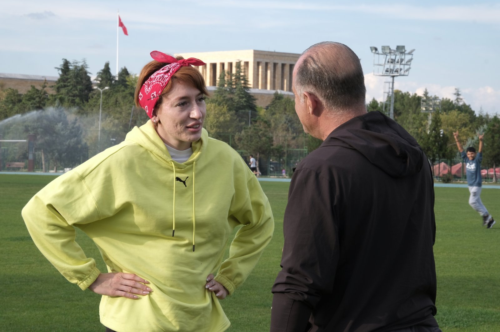 Tuğba Danışmaz eyes a gold medal at the Los Angeles 2028 Olympics. (DHA Photo)