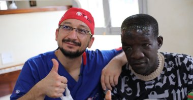 An 18-member medical team from Türkiye to Uganda, in cooperation with the Turkish Cooperation and Coordination Agency (TIKA) and the Friends of All Africa Association (TADD), provided voluntary services to hundreds of people in the city of Jinja who have difficulty accessing health services, within the scope of an 11-day organization. The Turkish medical team, consisting of specialist doctors, nurses, anesthesia technicians and civil society volunteers, examined approximately 1,500 people and performed nearly 100 surgeries within the scope of the organization, Jinja, Uganda, Sept. 28, 2024. (AA Photo)