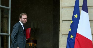 Economy, Finance and Industry Minister Antoine Armand arrives to attend a government seminar at the Hotel de Matignon, Paris, Sept. 27, 2024. (AFP Photo)