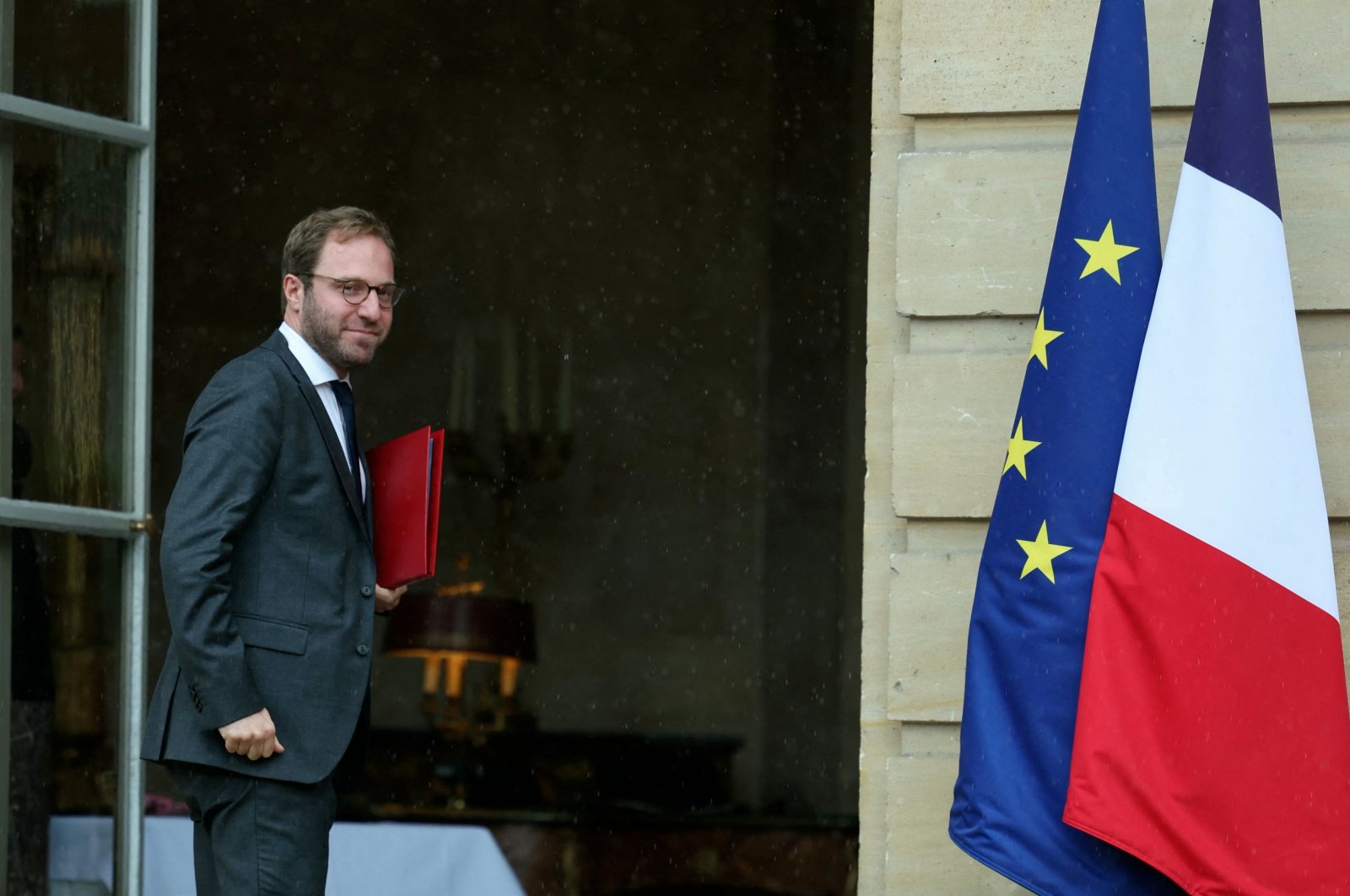 Economy, Finance and Industry Minister Antoine Armand arrives to attend a government seminar at the Hotel de Matignon, Paris, Sept. 27, 2024. (AFP Photo)