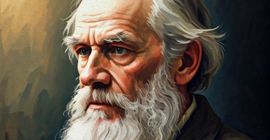 Oil painting artistic image of the late Russian writer Leo Tolstoy. (Shutterstock)