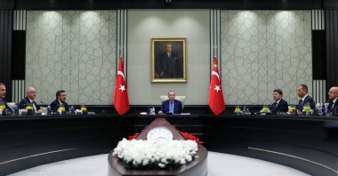 President Recep Tayyip Erdoğan chairs MGK meeting in Ankara, Oct. 3, 2024. (AA Photo)