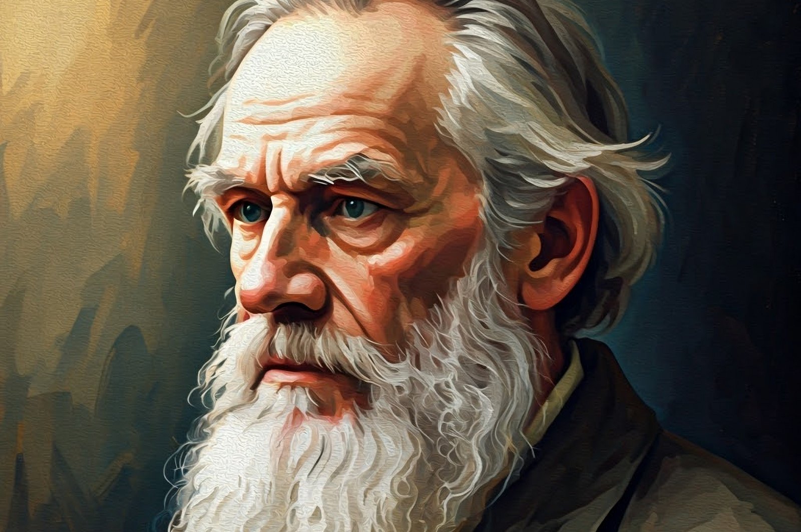 Oil painting artistic image of the late Russian writer Leo Tolstoy. (Shutterstock)