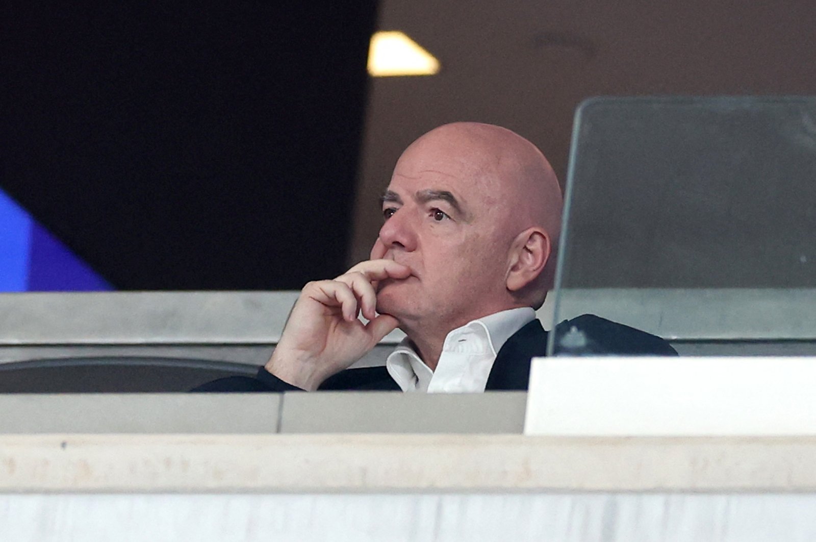 FIFA President Gianni Infantino looks on during the second quarter between the New York Giants and the Dallas Cowboys at MetLife Stadium, New Jersey, U.S., Sept. 26, 2024. (AFP Photo)