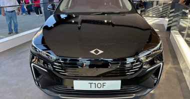 The Togg T10F is displayed at Teknofest, Adana, southern Türkiye, Oct. 3, 2024. (DHA Photo)