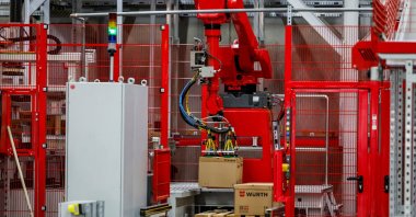 A general view of a machine in the factory, Kuenzelsau, Germany, Oct. 1, 2024. (Reuters Photo)