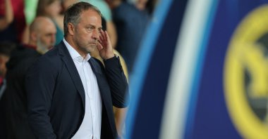 Barcelona's German coach Hans-Dieter Flick is pictured before the UEFA Champions League, league phase day 2 football match between FC Barcelona and Young Boys at the Estadi Olimpic Lluis Companys, Barcelona, Spain, Oct. 1, 2024. (AFP Photo)
