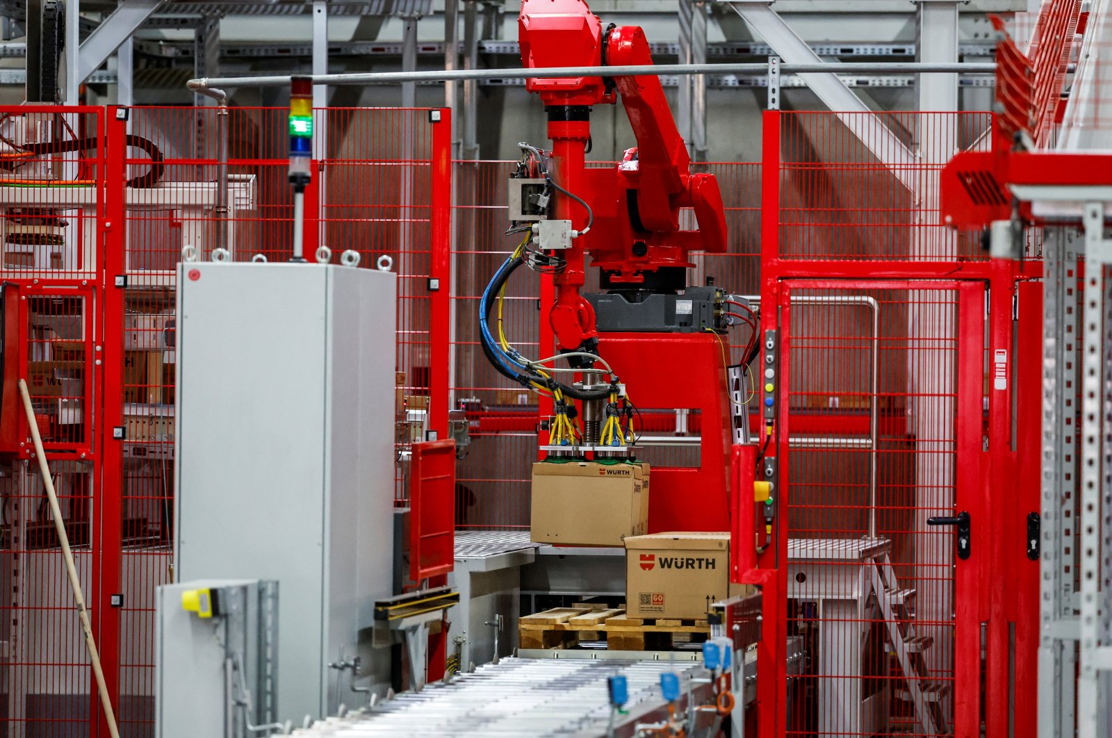 A general view of a machine in the factory, Kuenzelsau, Germany, Oct. 1, 2024. (Reuters Photo)