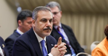 Foreign Minister Hakan Fidan attends the South-East European Cooperation Process (SEECP) summit of heads of state and government, Skopje, North Macedonia, June 13, 2024. (AA Photo)