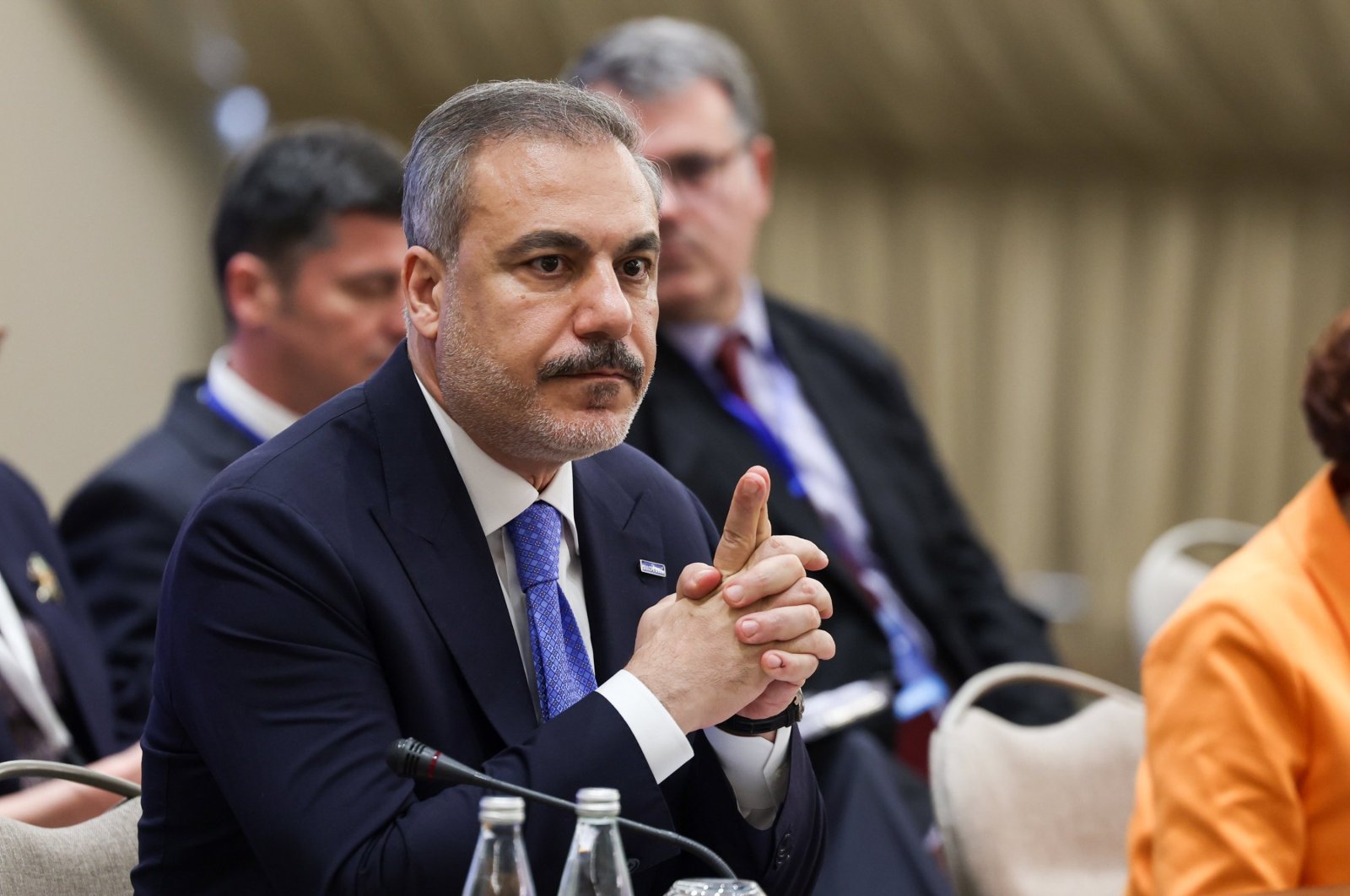 Foreign Minister Hakan Fidan attends the South-East European Cooperation Process (SEECP) summit of heads of state and government, Skopje, North Macedonia, June 13, 2024. (AA Photo)