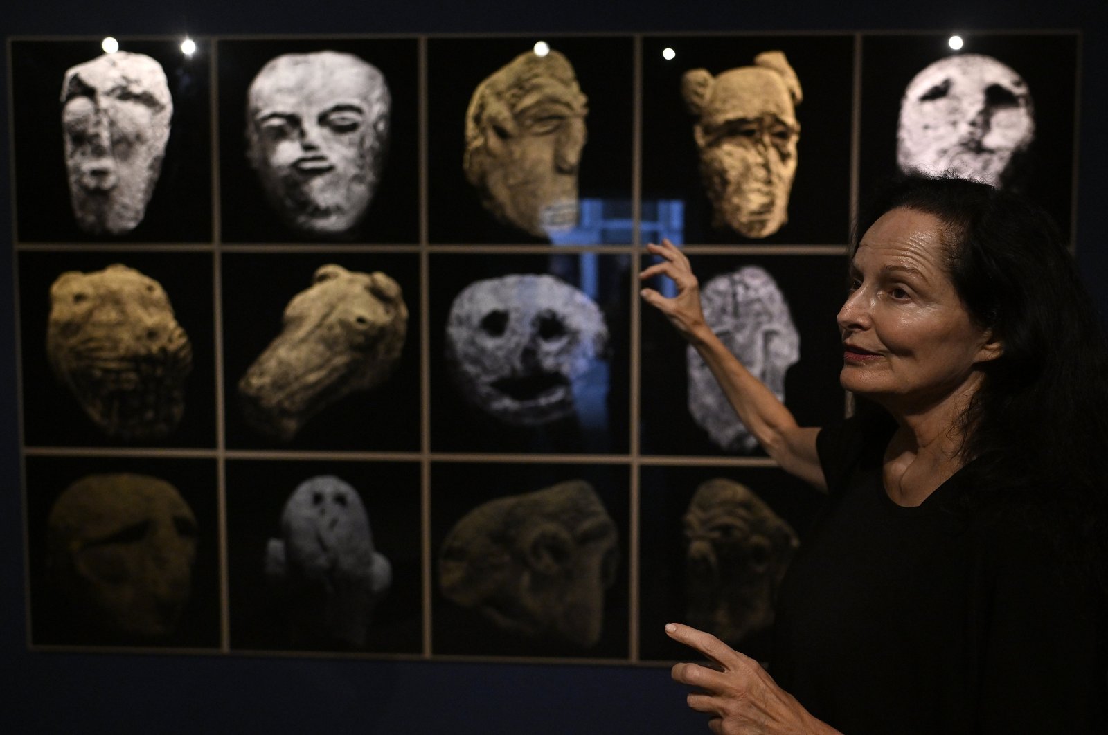 Spanish photographer Isabel Munoz showcases her photographs at the exhibition &quot;A New History,&quot; Madrid, Spain, Oct. 8, 2024. (AA Photo)