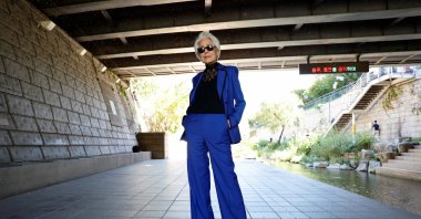 Choi Soon-hwa, an 81-year-old senior model who won the best dressed award at Miss Universe Korea, poses for a photograph in Seoul, South Korea, Oct. 4, 2024. (Reuters Photo)