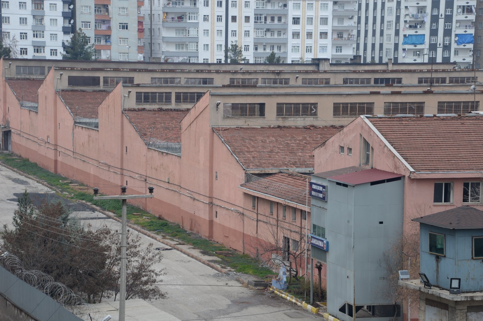 Aerial view of the Diyarbakır Prison complex, Diyarbakır, Türkiye, Oct. 10, 2024. (DHA Photo)