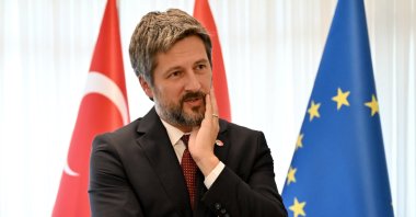 Ambassador of Hungary to Ankara Viktor Matis speaks to Anadolu Agency (AA), Ankara, Türkiye, Oct. 11, 2024. (AA Photo)