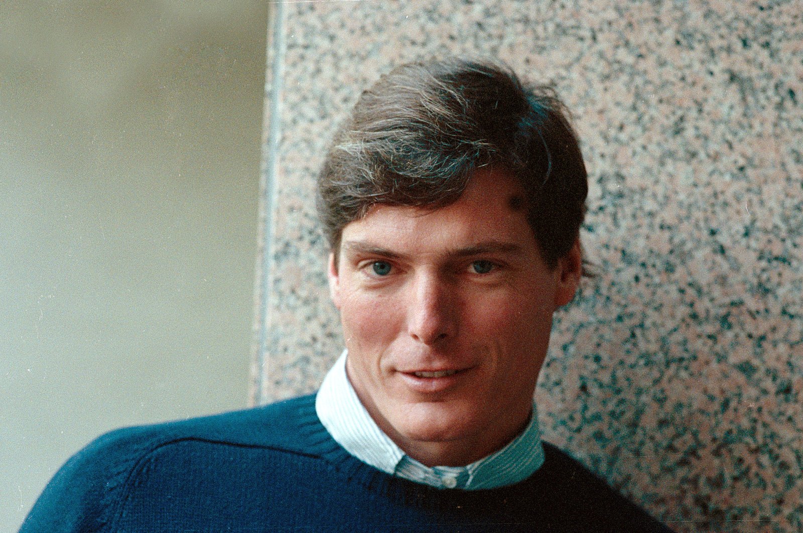 Actor Christopher Reeve poses during an interview in 1990. (AP Photo)