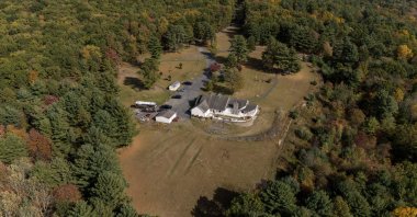 FETÖ ringleader Fetullah Gülen&#039;s new residence is seen from above, Saylosburg, Pennsylvania, U.S., Oct. 13, 2024. (AA Photo)