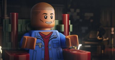 This image released by Focus Features shows a Lego character voiced by Pharrell Williams in a scene from &quot;Piece By Piece.&quot; (AP Photo)