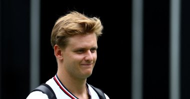 Mercedes reserve driver Mick Schumacher ahead of the Singapore Grand Prix at the Marina Bay Street Circuit, Singapore, Sept. 19, 2024. (Reuters Photo) 
