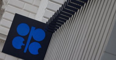 A view of the logo of the Organization of the Petroleum Exporting Countries (OPEC) outside their headquarters in Vienna, Austria, Nov. 30, 2023. (Reuters Photo)