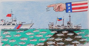 &quot;The series of intense clashes between the Philippines and China in the South China Sea affects not only bilateral relations but also broader geopolitical dynamics.&quot; (Illustration by Erhan Yalvaç)
