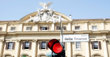 A general view of the Finance Ministry palace in Rome, Italy, Oct. 8, 2008. (Reuters Photo)