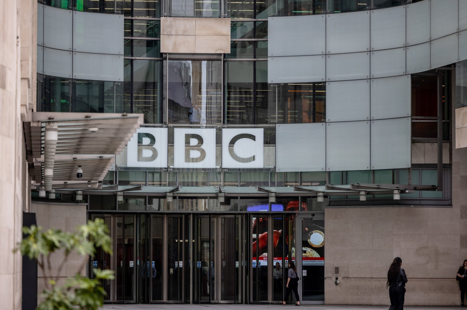 The front of Broadcasting House, the headquarters of the BBC, London, U.K., Oct. 1, 2023. (Reuters Photo)