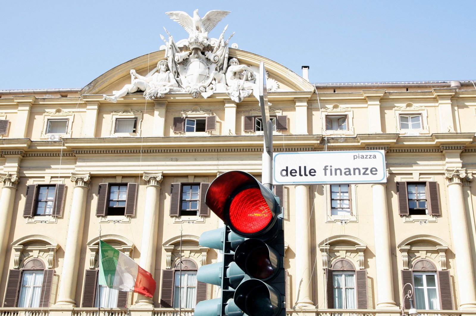 A general view of the Finance Ministry palace in Rome, Italy, Oct. 8, 2008. (Reuters Photo)