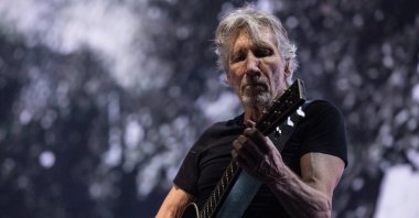 Roger Waters of Pink Floyd for his &quot;Us   Them Tour&quot; at Rogers Arena, Vancouver, Canada, Oct. 28, 2017. (Shutterstock)