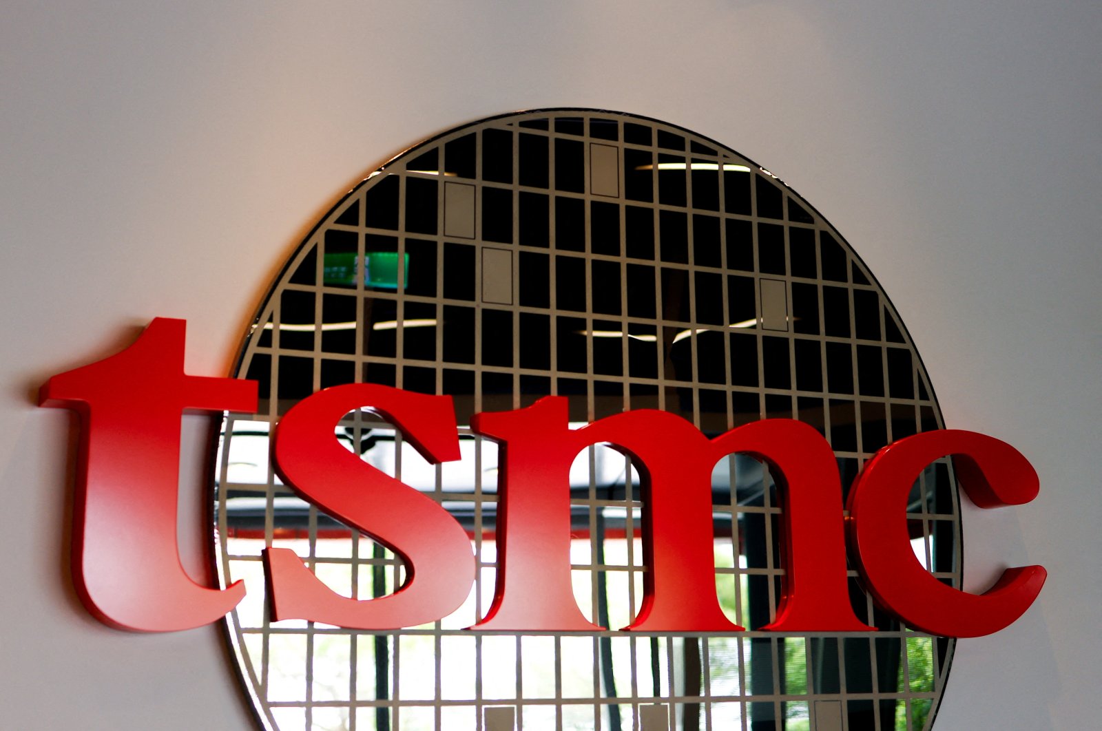 The TSMC logo is seen at the TSMC Museum of Innovation, Hsinchu, Taiwan, May 29, 2024. (Reuters Photo)